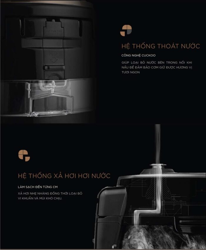 Nồi cơm điện tử CUCKOO CRP-PK1000S P2PIVNCV 1.8L áp suất - Ảnh 6