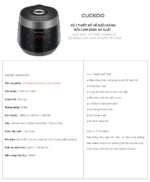 Nồi cơm điện tử CUCKOO CRP-PK1000S P2PIVNCV 1.8L áp suất - Ảnh 3