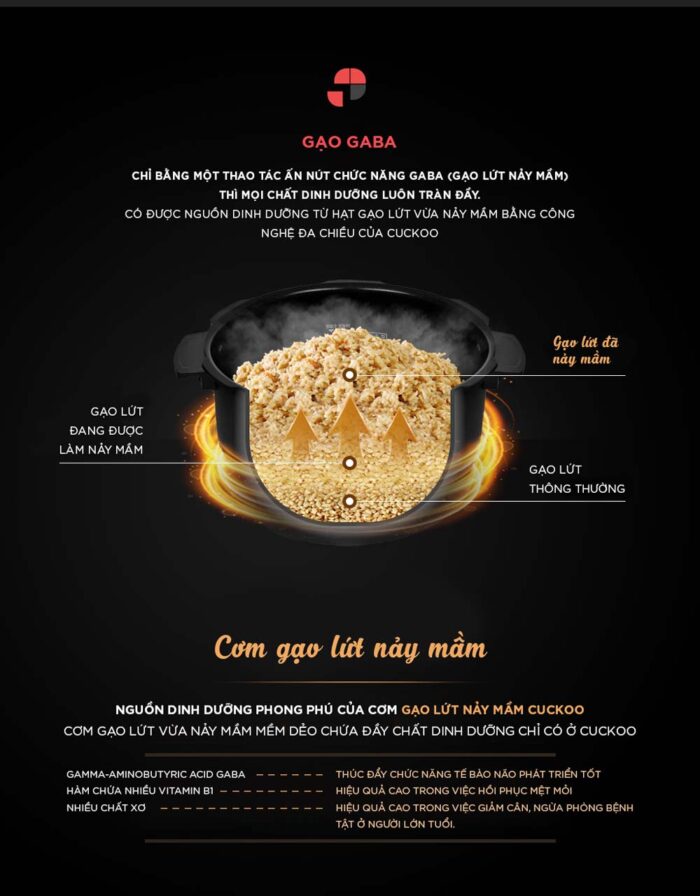 Nồi cơm điện tử CUCKOO CRP-QW1000F SIBKVNCV 1.8L áp suất - Ảnh 6