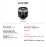 Nồi cơm điện tử CUCKOO CRP-QW1000F SIBKVNCV 1.8L áp suất - Ảnh 2