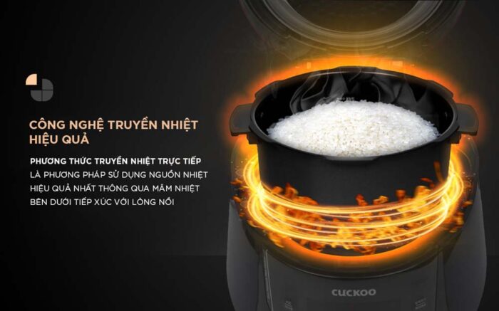 Nồi cơm điện tử CUCKOO CRP-QW1000F SIBKVNCV 1.8L áp suất - Ảnh 13