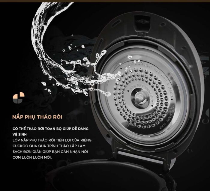 Nồi cơm điện tử CUCKOO CRP-QW1000F SIBKVNCV 1.8L áp suất - Ảnh 12