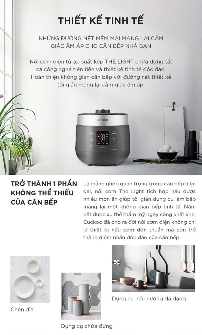 Nồi cơm điện tử CUCKOO CRP-ST0610FG 1.08L áp suất kép - Ảnh 14