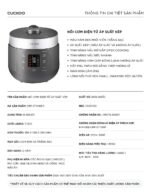 Nồi cơm điện tử CUCKOO CRP-ST1010FG 1.8L áp suất kép - Ảnh 2