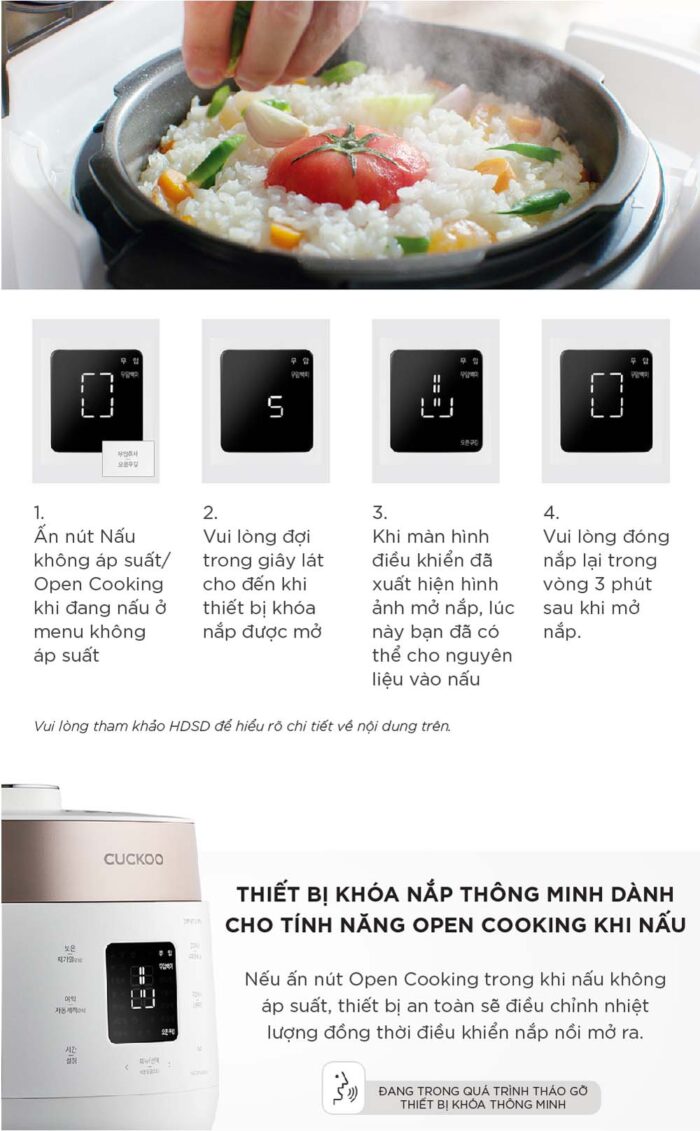Nồi cơm điện tử CUCKOO CRP-ST1010FW 1.8L áp suất kép - Ảnh 9
