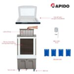 Quạt điều hòa RAPIDO TURBO - Everest 9000D - Ảnh 4