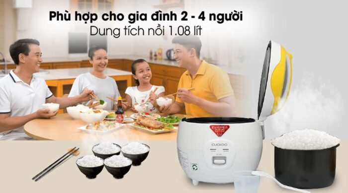 Nồi cơm điện cơ CUCKOO CR-0681Y 1.08L - Ảnh 4