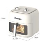 Nồi chiên không dầu RAPIDO RAF-7.0M3 7 lít cơ - Ảnh 2