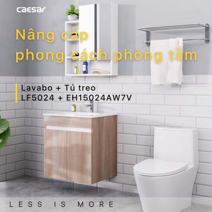 Tủ lavabo CAESAR LF5024 EH15024AW7V - Ảnh 4
