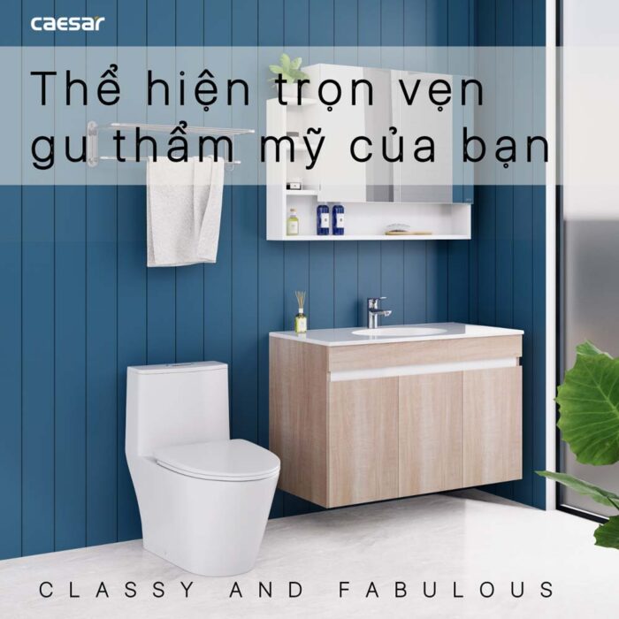 Tủ lavabo CAESAR LF5028 EH15028AW7V - Ảnh 5