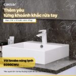 Vòi lavabo CAESAR B390CWU nóng lạnh - Ảnh 4