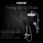 Vòi sen cây CAESAR S338C nóng lạnh - Ảnh 2