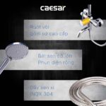 Vòi sen cây CAESAR S338C nóng lạnh - Ảnh 11