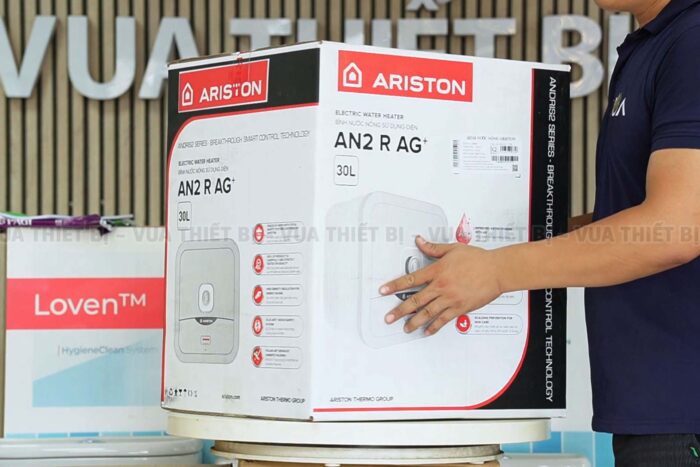Bình nóng lạnh ARISTON AN2 15 R AG+ 15L lít (andris2) vuông gián tiếp 2.5FE 2500w - Ảnh 6
