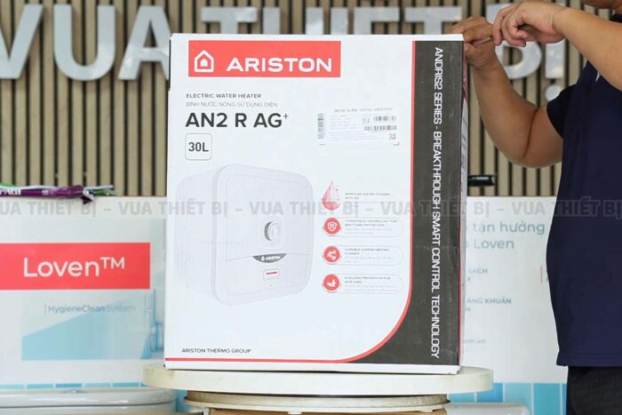 Bình nóng lạnh ARISTON AN2 15 R AG+ 15L lít (andris2) vuông gián tiếp 2.5FE 2500w - Ảnh 7