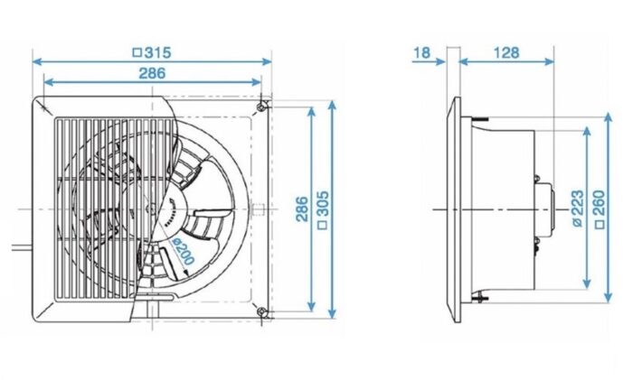 Quạt hút PANASONIC FV-20TGU6 18w âm trần - Ảnh 7