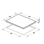 Bản vẽ kích thước Bếp từ ba HAFELE HC-I6037B 536.61.801