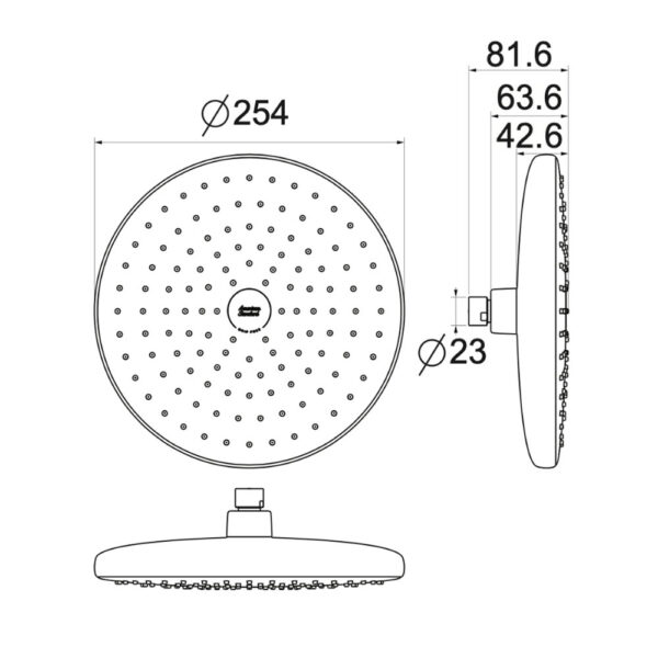 Bát sen âm tường AMERICAN STANDARD 1030970001 Moonshadow Drip-free