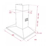 Bản vẽ kỹ thuật Máy hút mùi TEKA DSS 985 40437010 90cm chữ T