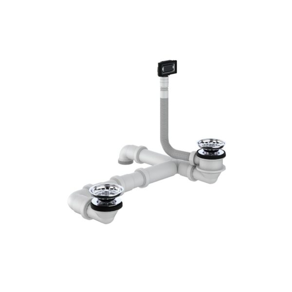 Bộ xả chậu rửa bát Hafele 570.35.913 chậu đá Workstation 2 hố