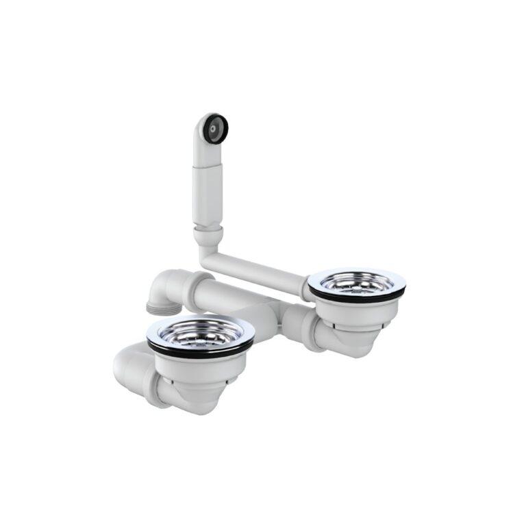 Bộ xả chậu rửa bát Hafele 570.35.916 chậu đá 2 hố