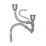 Bộ xả chậu rửa bát Hafele 577.25.911 chậu đá 2 hố