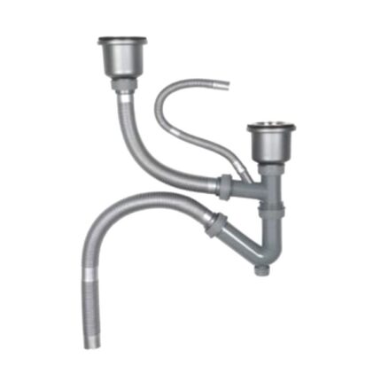 Bộ xả chậu rửa bát Hafele 577.25.911 chậu đá 2 hố