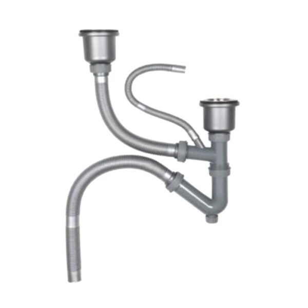 Bộ xả chậu rửa bát Hafele 577.25.911 chậu đá 2 hố