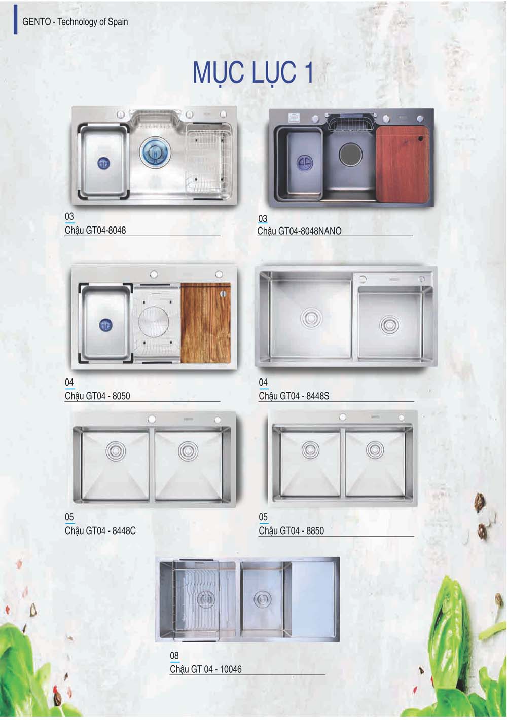 Catalogue GENTO 2024 Thiet bi nha bep 3