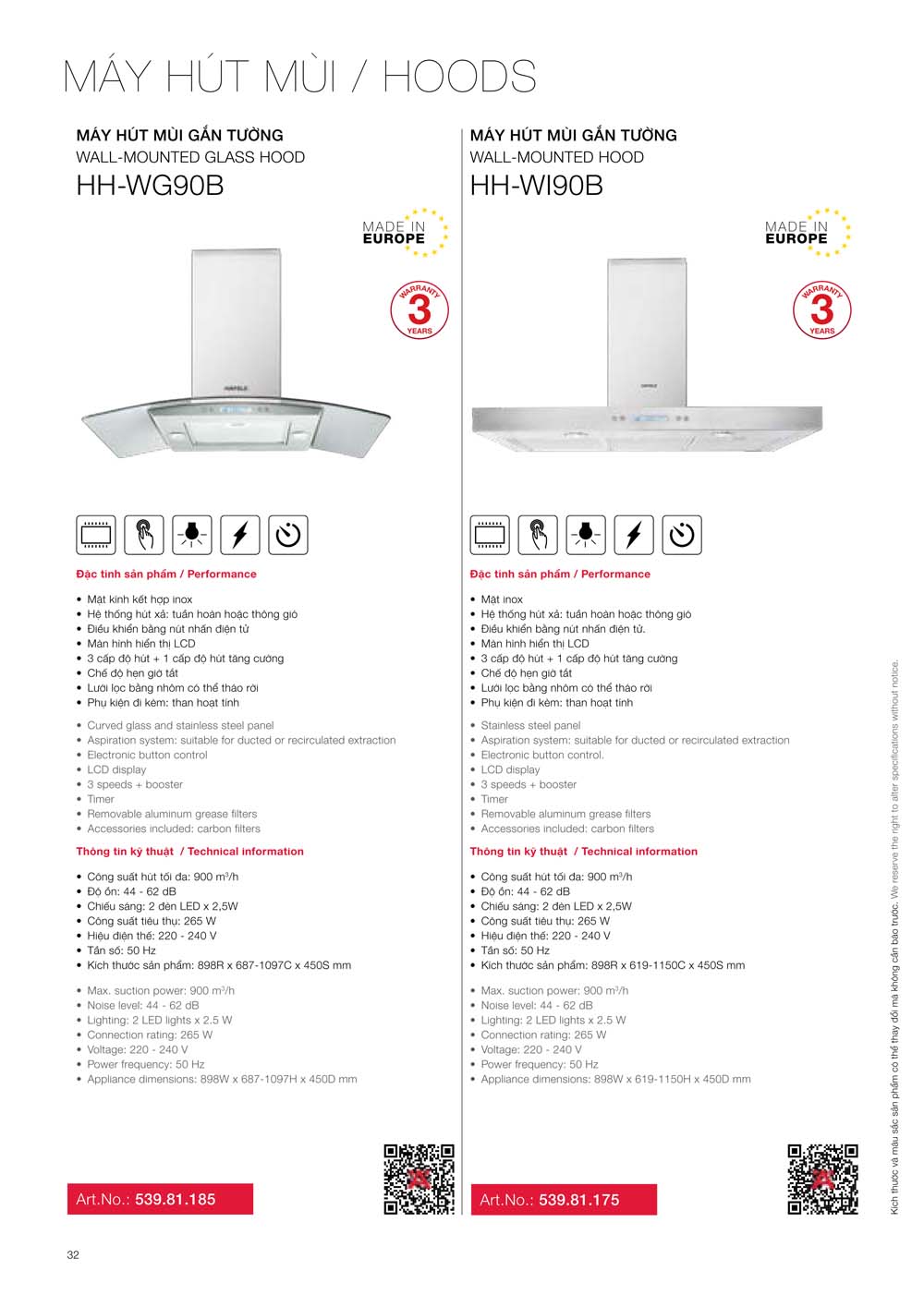 Catalogue HAFELE 2024 Bang gia thiet bi nha bep gia dung 032