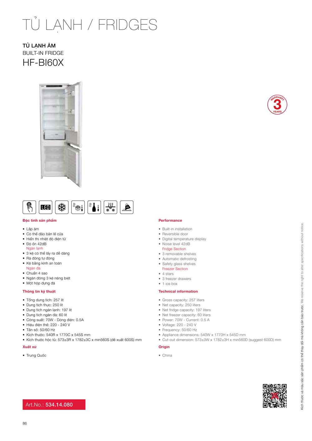 Catalogue HAFELE 2024 Bang gia thiet bi nha bep gia dung 086