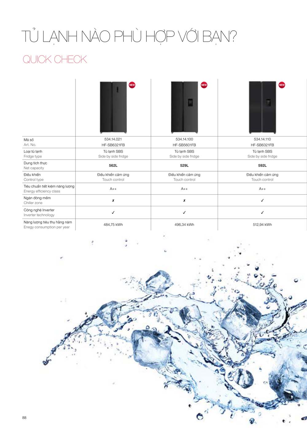 Catalogue HAFELE 2024 Bang gia thiet bi nha bep gia dung 088