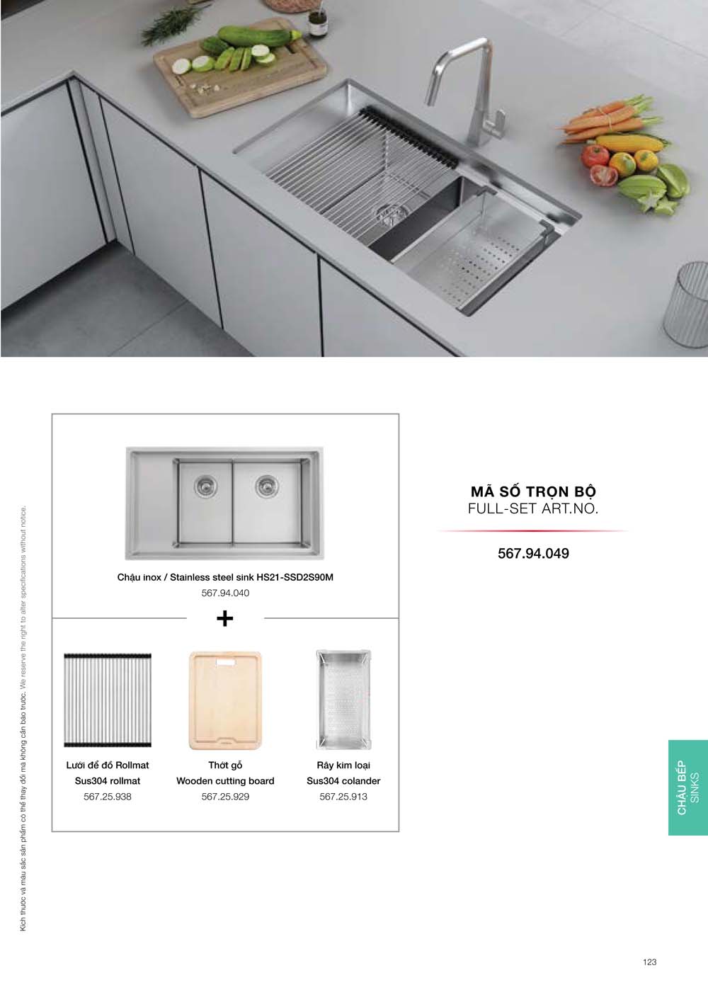 Catalogue HAFELE 2024 Bang gia thiet bi nha bep gia dung 123