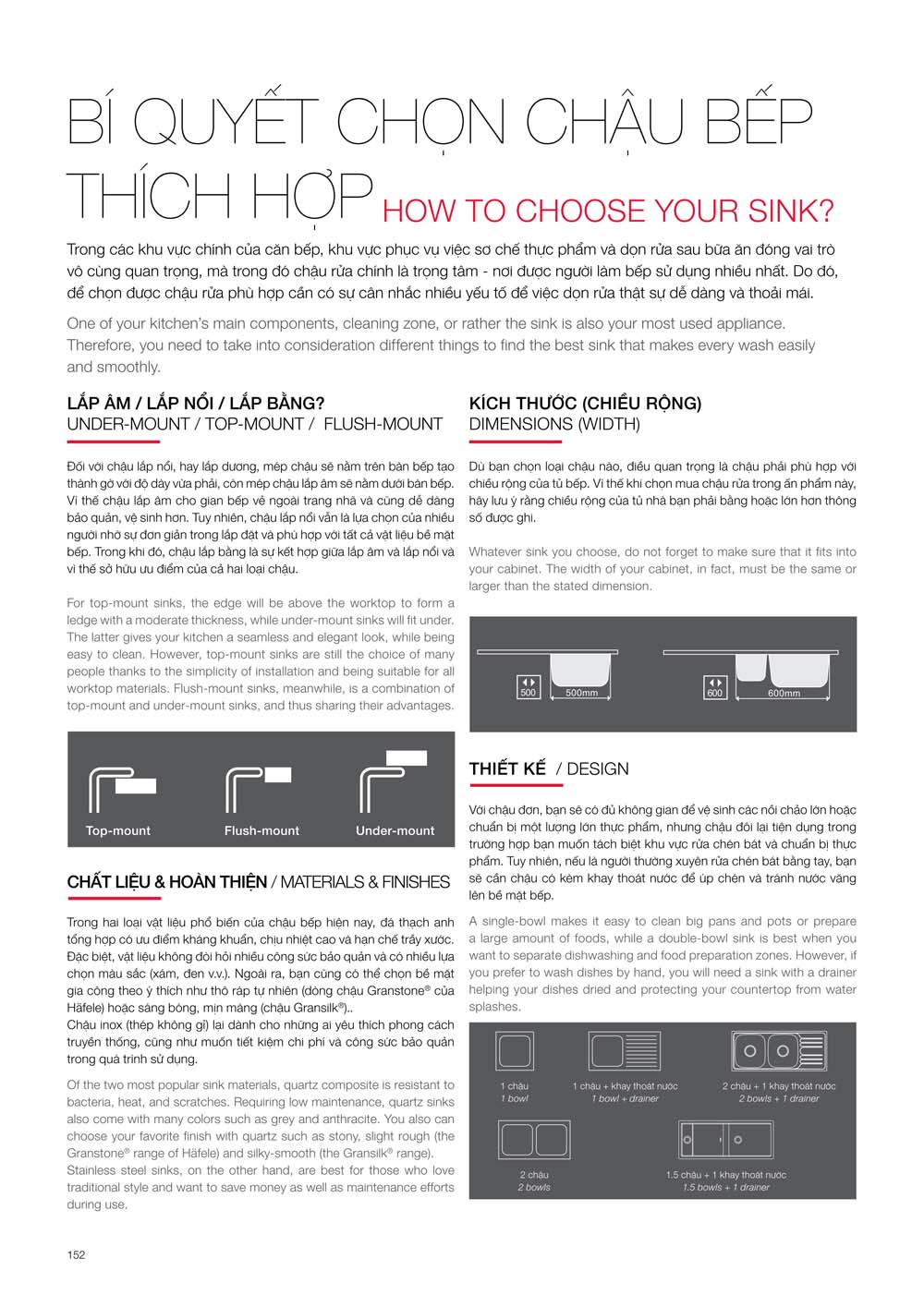 Catalogue HAFELE 2024 Bang gia thiet bi nha bep gia dung 152