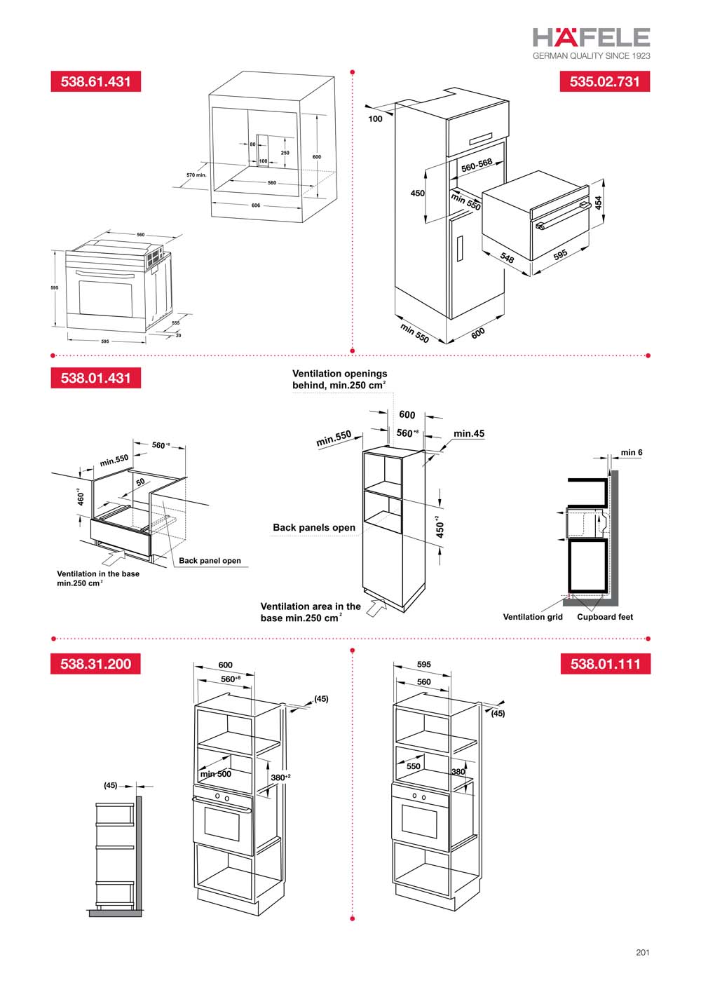 Catalogue HAFELE 2024 Bang gia thiet bi nha bep gia dung 201