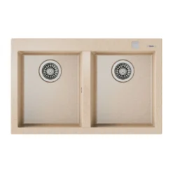 Chậu rửa bát đá Teka Forsquare 2B 790 Beige 115260016 dương bàn 2 hố