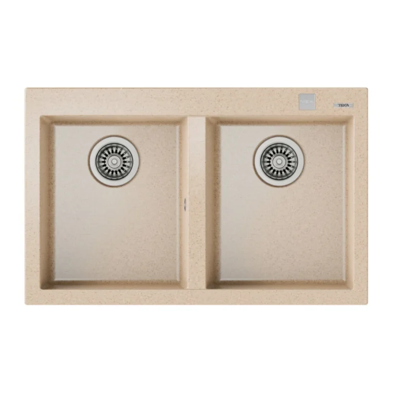 Chậu rửa bát đá Teka Forsquare 2B 790 Beige 115260016 dương bàn 2 hố