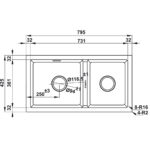 Chậu rửa bát đá Hafele HS22-GEN2S90 577.25.510 2 hố - Ảnh 5