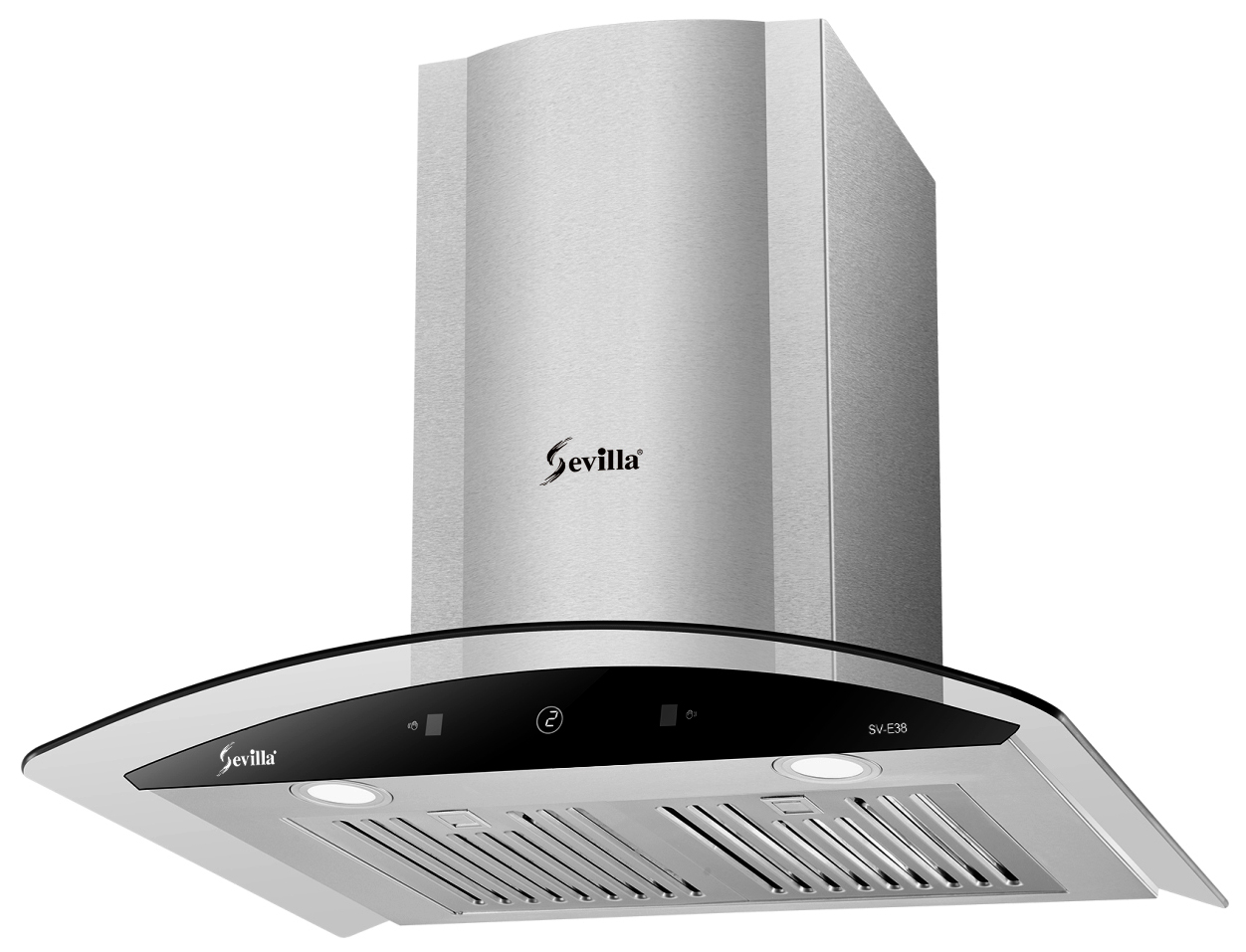 Máy hút mùi SEVILLA SV-E38 70cm kính cong