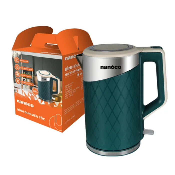 Ấm siêu tốc NANOCO NKT1817W 1.8L trắng - Ảnh 4