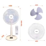 Quạt lửng NANOCO NLF1624RC-BE Beige - Ảnh 2