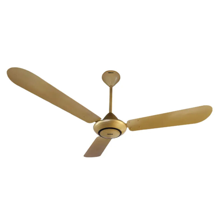Quạt trần NANOCO NCF5631-GOS 3 cánh vàng đồng hộp số