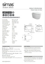 Thông số kĩ thuật Bồn cầu treo tường VIGLACERA V.13.HL2 nắp êm