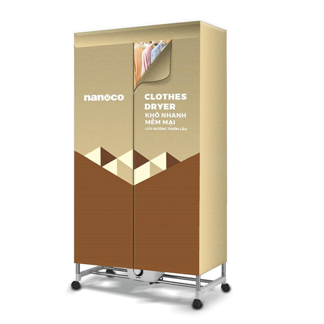 Tủ sấy quần áo NANOCO NCD2006 nâu