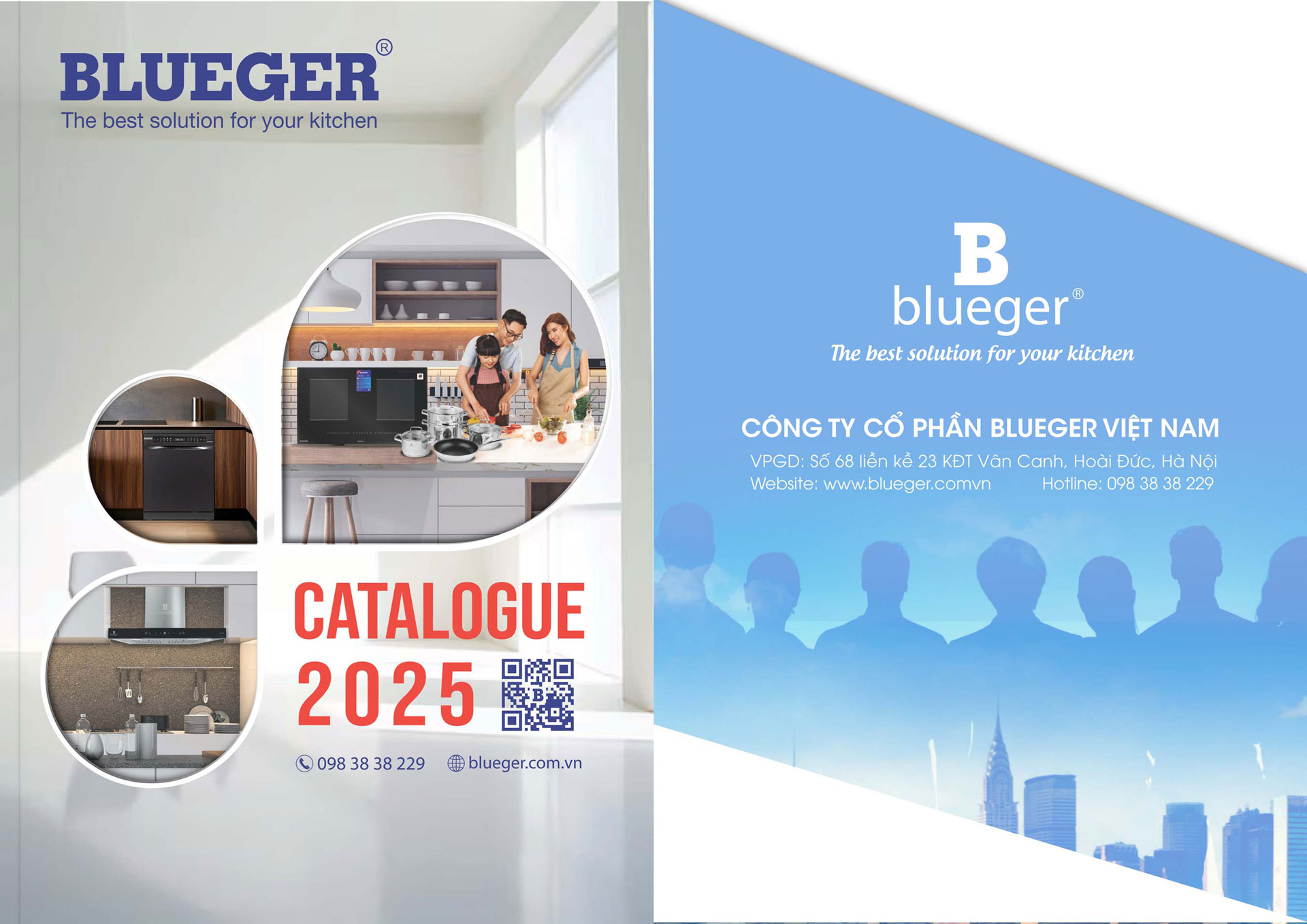 anh bia Catalogue BLUEGER 2025 Bang gia thiet bi nha bep
