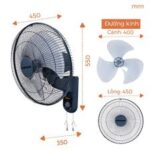 Quạt treo tường NANOCO NWF1611BL xanh - Ảnh 3