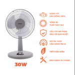 Quạt bàn NANOCO NTF1209G xám - Ảnh 2