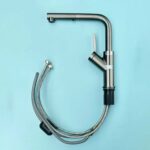 Vòi rửa bát GENTO GT-205 NEW NIKEL rút dây nóng lạnh - Ảnh 4