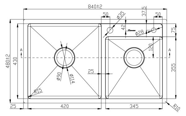 kich thuoc chau rua gento gt04 8448s 1 600x375 1