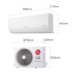 Bản vẽ kĩ thuật Điều Hòa LG Inverter B18END1 Wifi 18000Btu 2 Chiều